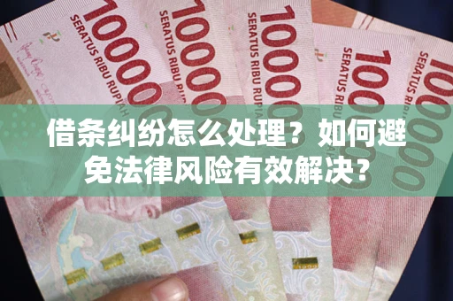 济南借条纠纷怎么处理？如何避免法律风险有效解决？