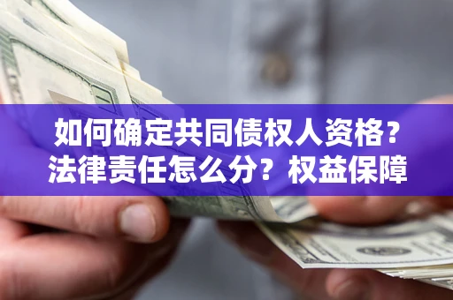 济南如何确定共同债权人资格？法律责任怎么分？权益保障技巧揭秘！