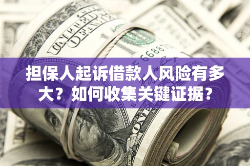 济南担保人起诉借款人风险有多大？如何收集关键证据？
