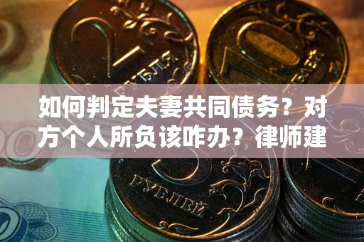 济南如何判定夫妻共同债务？对方个人所负该咋办？律师建议