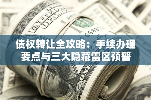 济南债权转让全攻略：手续办理要点与三大隐藏雷区预警