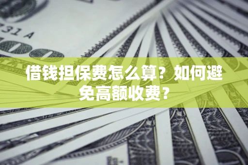 济南借钱担保费怎么算？如何避免高额收费？