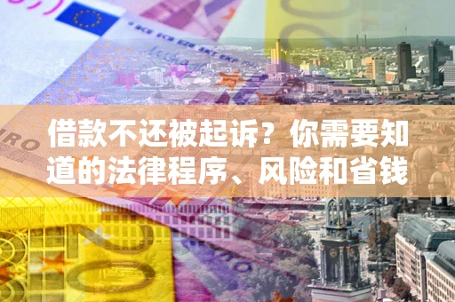 济南借款不还被起诉？你需要知道的法律程序、风险和省钱技巧