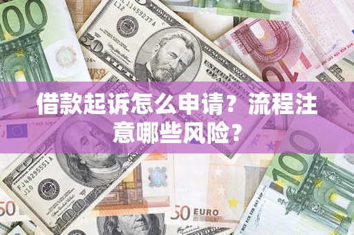 济南借款起诉怎么申请？流程注意哪些风险？